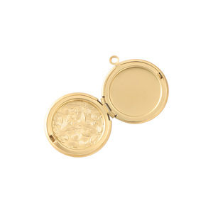 Espejo de acero inoxidable estilo múltiple caja de fotos collar DIY puede jugar abrir marco de fotos collar PVD 18K chapado en oro joyería fina - Product Image 6