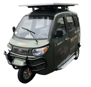 3 Wheel passenger Electric with new energy solar panel electric tricycle adult