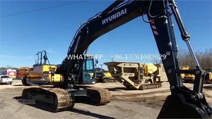 Excavatrice sur chenilles Hyundai HX350 de 35 tonnes de haute qualité, d'occasion, avec moteur Cummins – Machine industrielle à haut rendement - Product Image 3
