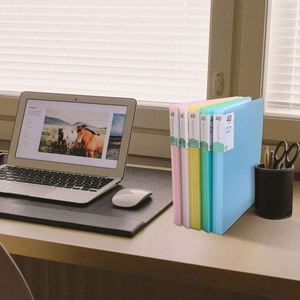 Hot Sale A4 60 Pocket 2 Pcs <b>Sheet</b> Protectors Display Clear Sleeves Presentation Book <b>Plastic</b> Sleeves Portfolio Book Folder - Product Image 5
