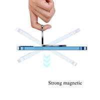 360 °   Support magnétique rotatif pour téléphone, béquille pliable, support de doigt pour iPhone Samsung, accessoires pour téléphone