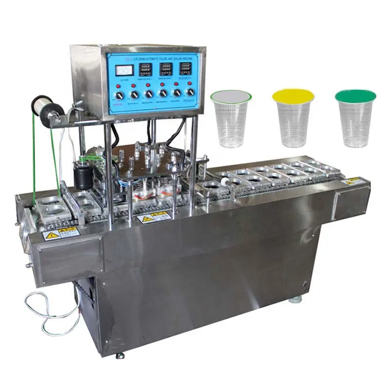 Made In China Ice Cream Filling Machine Cup / Juice Cup Sealing Machine / Cup Filling And Sealing Machine Automatic