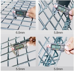 Contenedores de Malla Metálica para Almacenamiento de Acero de Alta Calidad de 50x50, Contenedores de Malla Metálica para Almacén - Product Image 6
