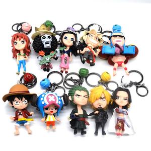 5 Styles Dragon Goku Vegeta Chichi Broli Luffy Nami Zoro Chopper Agatsuma Zenitsu Figurines d'anime en PVC Porte-clés Jouets - Product Image 6