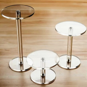 Round Display Frame Transparent Handmade Clay Man <b>Blind</b> Box Frame Cosmetic Perfume Small Pieces Acrylic Frame - Product Image 4