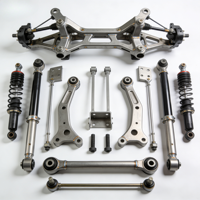 Pièces de châssis OEM/ODM en acier inoxydable usinées CNC pour modification de sous-châssis arrière de voiture de course, biellette de direction et bras de suspension
