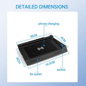 Volkswagen Tiguan MK2 2017 2022 Xe Điều Chỉnh Phụ Kiện Không Dây Điện Thoại Di Động Sạc & Chủ Với Nhanh Phí Thuốc Lá Nhẹ Hơn Loại - Product Image 4
