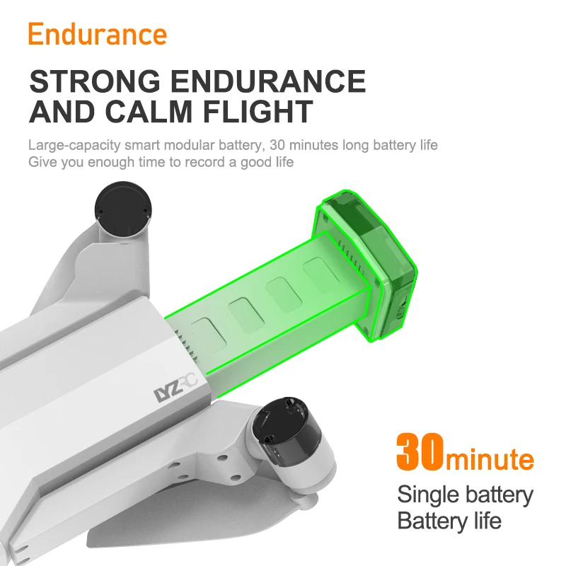 L100 Drone, Endurance STRONG ENDURANCE AND CALM FLIGHT Large-capa