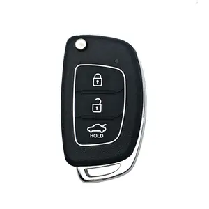 प्रतिस्थापन 3 बटन फ्लिप दूरस्थ गाड़ी की चाबी खोल मामले खाली कवर आवास के लिए हुंडई IX35 i20 टक्सन