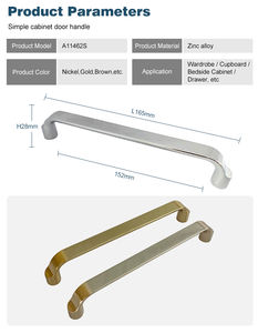 Élégant moderne en alliage de Zinc haute dureté tirer le bouton de poignée Vietnam-fait pour cuisine armoire chambre commode tiroirs salon - Product Image 3