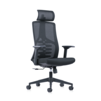 Fauteuil de bureau ergonomique de luxe en gros, chaise de direction moderne en tissu robuste pour ordinateur