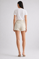 Shorts en jean taille haute personnalisés SHENGFU pour femme, coupe slim, imprimé floral, en coton, décontracté, mode streetwear, pour l'été, OEM