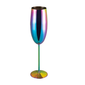 Óculos de vinho banhado a ouro rosa, óculos de vinho copo champanhe de aço inoxidável, personalizado 17oz