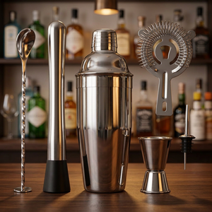 Premium Stainless Steel Mirror Polish Eco-Friendly Food Contact Safe Lfgb Certified Classic 350ml Cocktail Shaker Set <b>Bar</b> <b>Tool</b> - Product Image 3