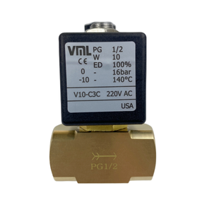 Válvula Solenoide VML PG3/8 V10-C3C 220V AC 24V DC para Uso en Extrusora Granuladora de Doble Tornillo - Product Image 1