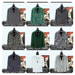 Camisa de moda social para <span class=keywords><strong>hombre</strong></span>, camisa con botones, camisetas de manga larga estampadas a cuadros informales, cárdigan de fiesta para <span class=keywords><strong>hombre</strong></span> - Product Image 2