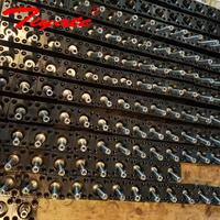 Cilindro Hidráulico Compacto Delgado con Brida Cuadrada Delantera, Cuerpo Negro, Vástago Pulido, para Expulsor de Molde de Inyección