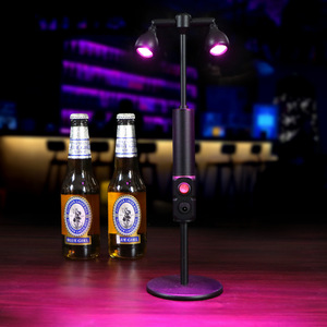 Spot Led Rechargeable Table Lamp Cylindrical Metal Double Headed Bar <b>Light</b> For Bars Nightclubs Cafes Decorative Night <b>Light</b> - Product Image 1