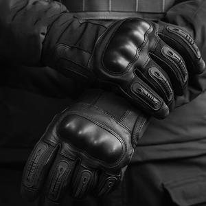 CNGDY alta calidad cuero motocicleta hombres guantes pantalla táctil moto carreras montar guante - Product Image 4