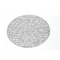 Napperons classiques en PVC imperméables et écologiques pour la restauration, idéaux pour servir la nourriture en Chine, tapis de table et décoration de mobilier d'extérieur