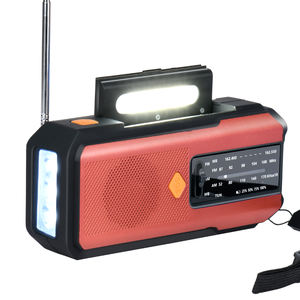 מנורת קריאה ניידת לשעת חירום עם סוללה 2000mAh, רדיו AM/<span class=keywords><strong>FM</strong></span>/WB, אזעקת SOS ושקע לאוזניות - Product Image 1