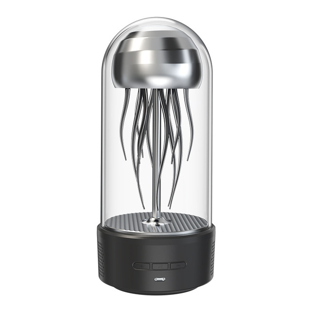 360 Degree Stereo Surround Desktop Colorful Cool Color Light Jellyfish Speaker Mechanical Movement Parts PartySpeaker Box
