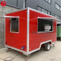Remorque de camion de nourriture de pizza de crème glacée haut de gamme avec la barre mobile et les intérieurs luxueux
