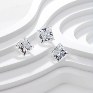 GIGAJEWE Princess Cut Moissanite Piedras sueltas 0,6-2.5Ct DEF Color Lab Grown Piedras preciosas para joyería Anillos de compromiso Collares - Product Image 4