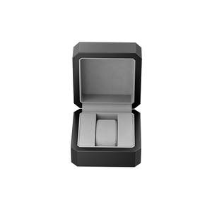 Boîte de rangement <span class=keywords><strong>pour</strong></span> montres en cuir noir compacte Tancy GSB-04 avec compatibilité <span class=keywords><strong>TV</strong></span> Box, design luxueux, anti-poussière et léger - Product Image 1