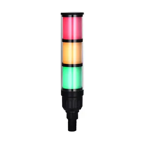 Luz de torre de señal intermitente LED Multicolor, cuerpo de lámpara ABS/PC de 12V/24V, certificado CE, equipo de máquinas de luz de advertencia