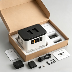 Station d'alimentation portable pour le camping, générateur de batterie avec deux ports USB A et un port USB C, écran numérique inclus - Product Image 4