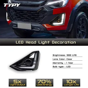 Nouveaux feux de jour à LED TYPY pour voiture, 6000 lumens, 6000K, pour Isuzu D-Max 2024 2025, clignotants - Product Image 5