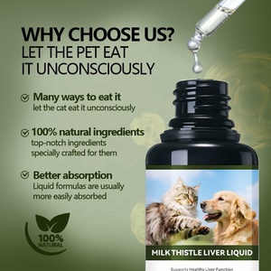 Gotas de Cardo Mariano para Animais de Estimação Atacado Líquido de Cardo Mariano para Cães e Gatos Saúde dos Rins Apoia Omega 3 EPA DHA - Product Image 6