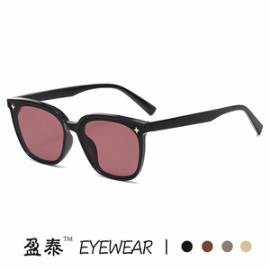 Eyewear <b>Retro</b> Square Frame <b>Sunglasses</b> Black PC UV400 Women Outdoor Sun Protection - Product Image 3
