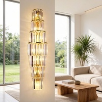 Lampe murale et de plafond moderne personnalisée pour hôtel, abat-jour noir, source de lumière LED, matériau cristal et aluminium, lumière du jour 5000K, contemporaine