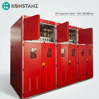 Conjunto completo de banco de condensadores paralelos de alta tensión (HV) de 6kV, 10kV, 35kV personalizado con gabinete de compensación automática, certificado IEC CE ISO9001 para redes eléctricas.