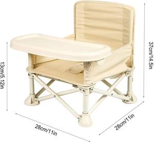 <span class=keywords><strong>Bebe</strong></span> produits <span class=keywords><strong>Camping</strong></span> Voyage Portable Bébé Rehausseur Siège Pliant Bébé Chaise Avec Plateau Et Sac De Transport - Product Image 1