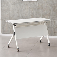Table de formation pliante modulaire portable moderne SHINING en gros avec plateau en bois pour bureau et conférence – Garantie 1 an