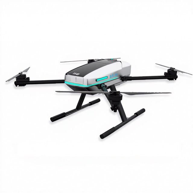 Hydrogen Fueled UAV Transport Drone Dual Battery Remote Control Construction Machinery Parts