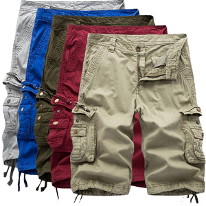 2024 nouveaux hommes <span class=keywords><strong>Camouflage</strong></span> Cargo Shorts solide sportif décontracté pantalon de travail ample grande taille tactique extérieur cordon <span class=keywords><strong>toile</strong></span> Logo - Product Image 1