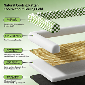 Summer Pet Cooling <b>Mat</b> Small <b>Cat</b> Dog Cane Knitted Nest Ice Sleeping <b>Mat</b> <b>Cool</b> Dog Nest Pet <b>Cat</b> Nest Cross-Border Wholesale - Product Image 3