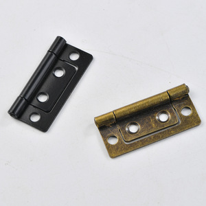 Charnière de meuble 51x24mm en fer à montage en surface, bronze antique noir, durable, style traditionnel pour meubles - Product Image 2