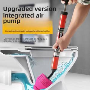 Desatascador de inodoros de alta presión con mango ergonómico, potente herramienta de plomería para eliminar obstrucciones de drenaje - Product Image 2