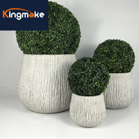 Jardinière courte la plus populaire en vente directe en usine Jardinière simple en argile de magnésium pour cactus
