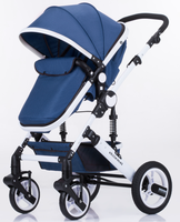 Poussette pour bébé 3 en 1 Système de voyage de luxe Landau de voyage facile à plier Poussette pour bébé Vente en gros Poussette 3 en 1