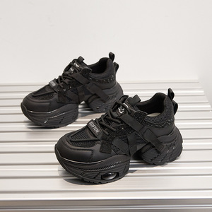 Chaussures de sport décontractées pour femmes, à plateforme et talons, avec logo personnalisé, sequins tendance, chaussures de créateur pour l'hiver. - Product Image 3