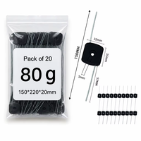 Tuoyue 20 pièces Accessoires pour tondeuse à gazon à batterie au lithium Corde à gazon double extrémité pour tondeuse à gazon