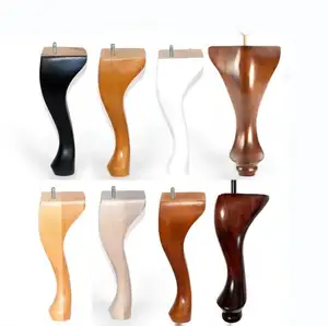 Vendita calda retrò mobili regine Ann gambe personalizzabili in <span class=keywords><strong>legno</strong></span> e gambe Lron Queen Ann mobili mobili mobili gambe in <span class=keywords><strong>legno</strong></span> per divano sedie - Product Image 1