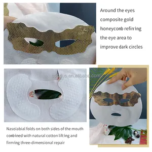 Özel kompozit malzeme cilt bakımı maskesi yeni tasarım yüz maskeleri kağıt çevre dostu yüz levha maskesi üreticisi