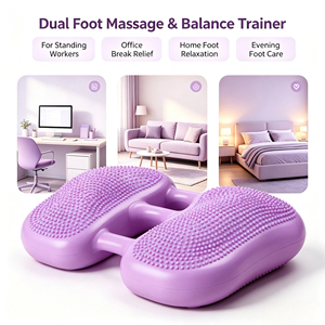Tapis de massage des pieds gonflable en PVC double, stimulateur <span class=keywords><strong>d</strong></span>'acupression, planche <span class=keywords><strong>d</strong></span>'<span class=keywords><strong>équilibre</strong></span> pour le yoga, la remise en forme et la relaxation plantaire - Product Image 2
